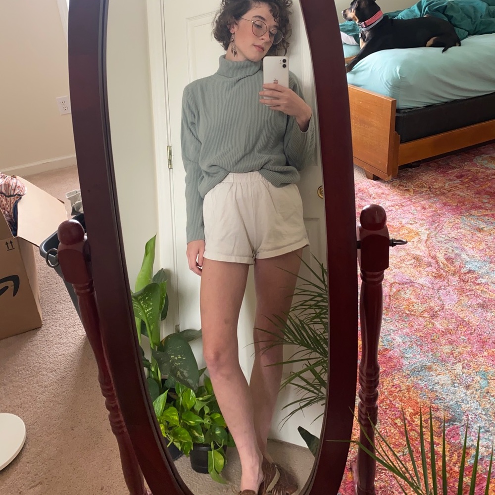 Vintage Ribbed Turtleneck Sweater
